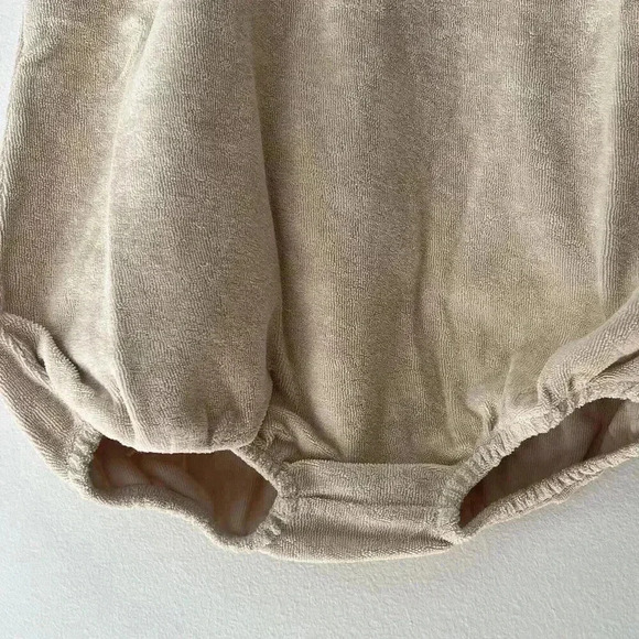 NWT The Simple Folk The Journey Romper Ecru 4/5y Organic Terry cloth - Picture 11 of 14